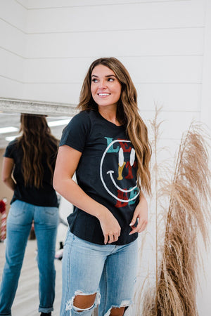 LET IT BE Smiley Graphic Tee