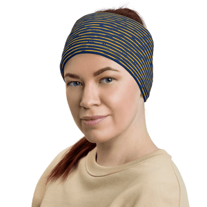 WV Blue & Gold Stripes  Infinity Mask Headband