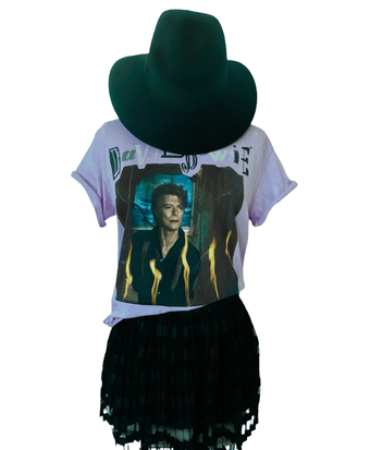DAVID BOWIE Upcycled Band Tee