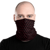 Infinity Mask Face Covering in Black & Burgundy Luxor Print