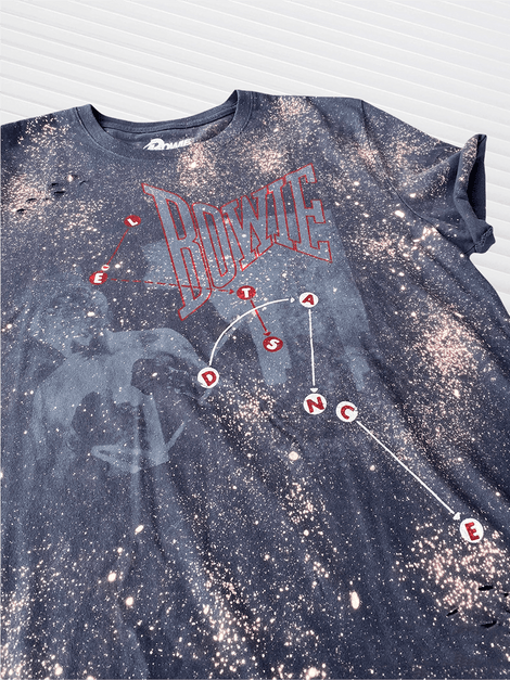 DAVID BOWIE LETS DANCE Upcycled Band Tee