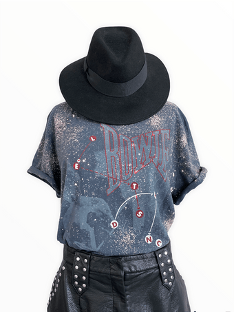 DAVID BOWIE LETS DANCE Upcycled Band Tee