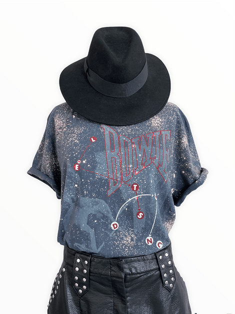 DAVID BOWIE LETS DANCE Upcycled Band Tee
