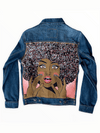 DON'T STOP THE MUSIC Upcyled Denim Jacket