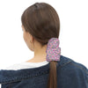Infinity Mask Scrunchie in Rainbows & Pink