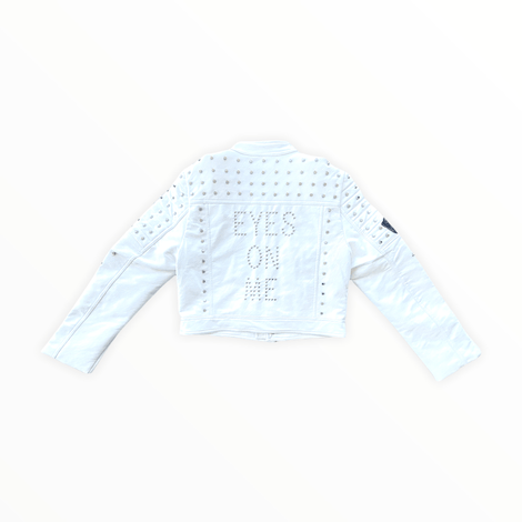 EYES ON ME Faux Leather Jacket