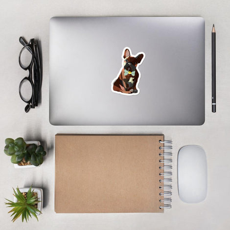 HipsterPups Frenchie Mosaic Sticker