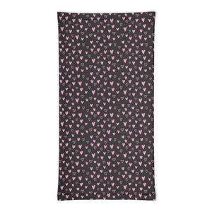 Infinity Mask Face Covering in Pink Hearts