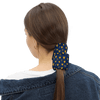 WV Blue & Gold Hearts Scrunchie Infinity Mask 