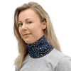 WV Blue & Gold Hearts Neck Warmer Infinity Mask 
