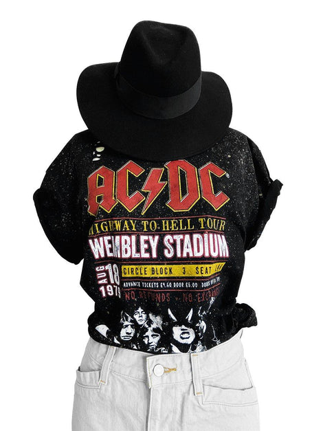 ACDC Upcycled Band Tee