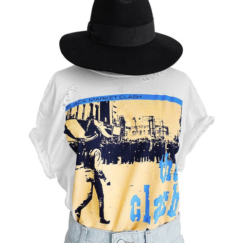 THE CLASH Upcycled Band Tee