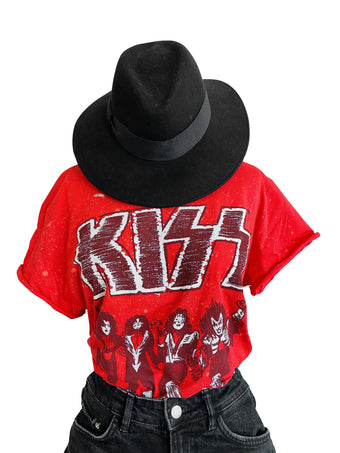 KISS Upcycled Band Tee