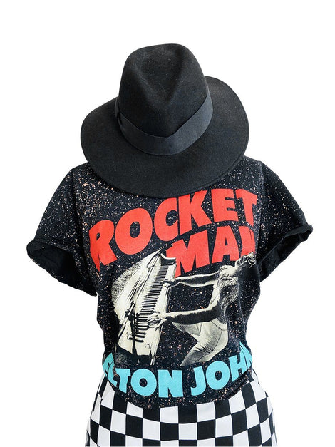 ELTON JOHN Upcycled Band Tee