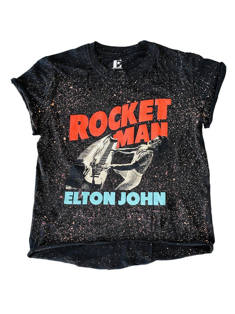 ELTON JOHN Upcycled Band Tee