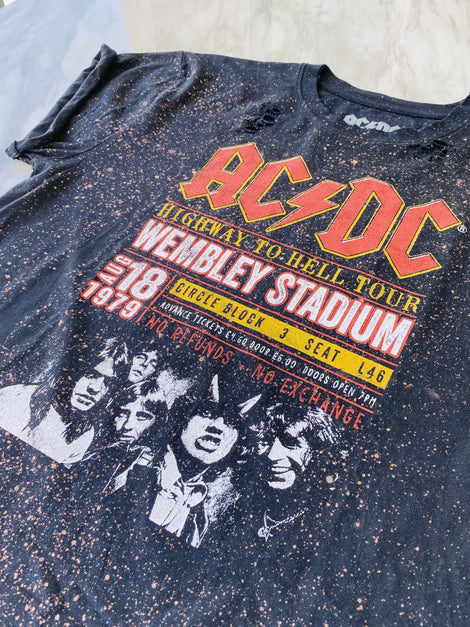 ACDC Upcycled Band Tee