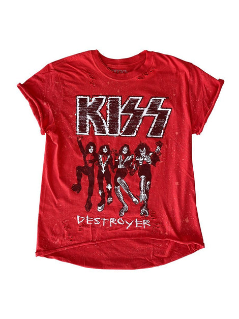 KISS Upcycled Band Tee