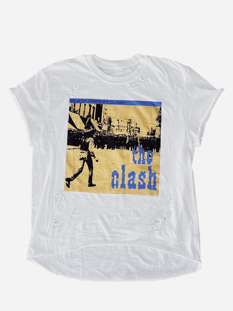 THE CLASH Upcycled Band Tee