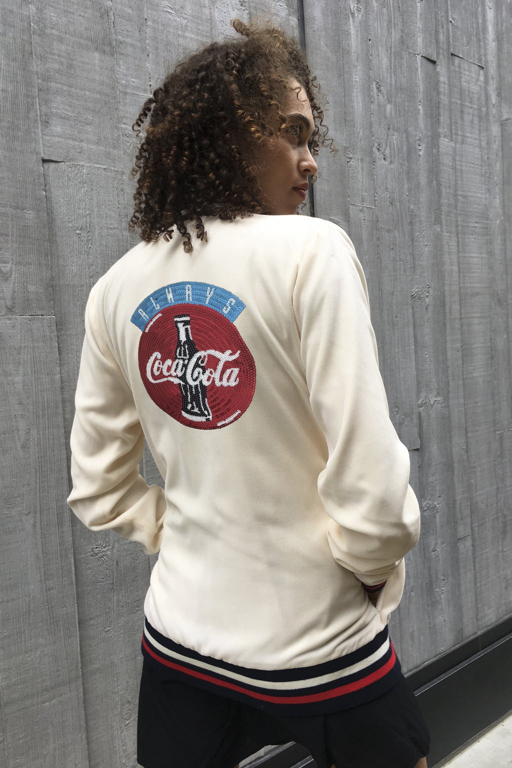 Coca Cola Velvet Bomber Jacket 