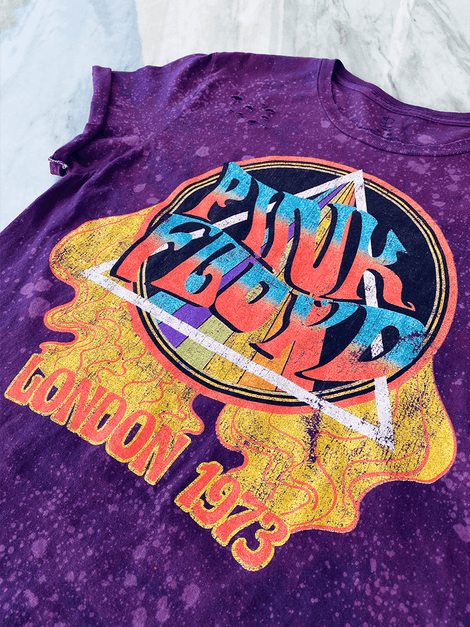PINK FLOYD London 1973 Upcycled Band Tee