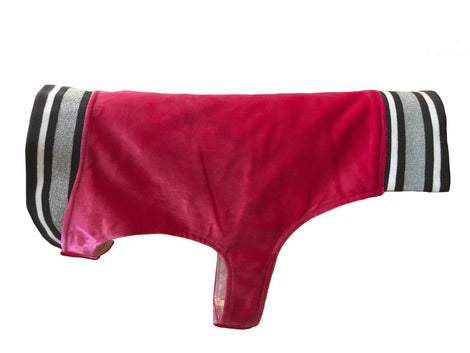 Hipster Pups Bomber Jacket in Pink 