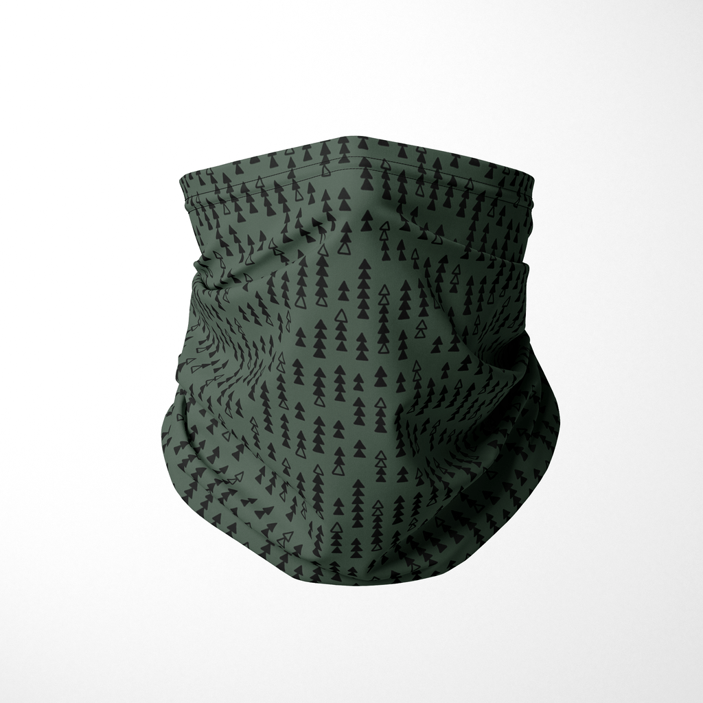 Infinity Mask Face Covering in Camp Green Alpine Print 