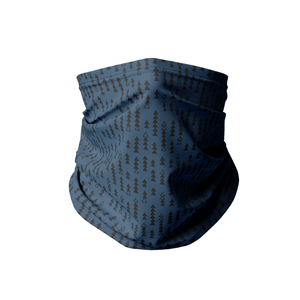Infinity Mask Face Covering in Alpine Print Denim Blue 