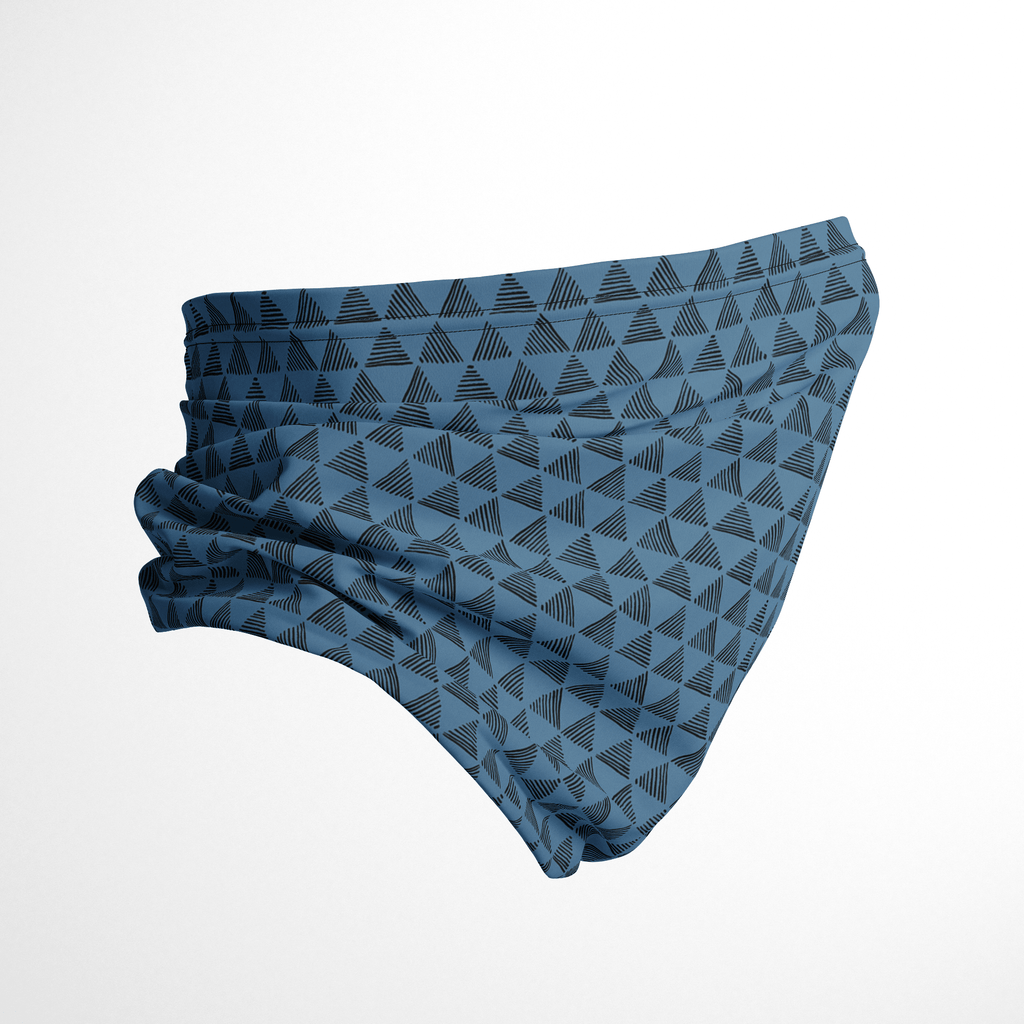 Infinity Mask Face Covering in Steel Blue Luxor Print