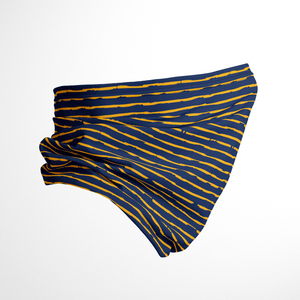 WV Blue & Gold Stripes  Infinity Mask Face Covering