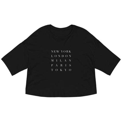FASHION WEEK Loose Cropped Tee