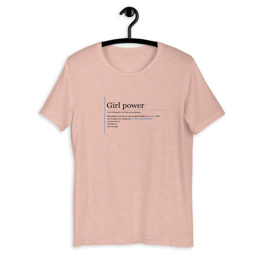 Wiki GIRL POWER Tee in Peach