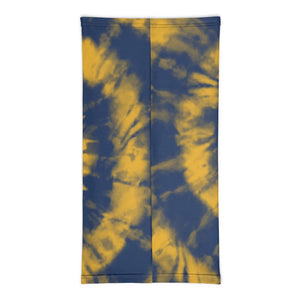 Infinity Mask in Blue & Gold Tie Dye