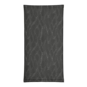 Infinity Mask Face Covering in Black Geometric Design