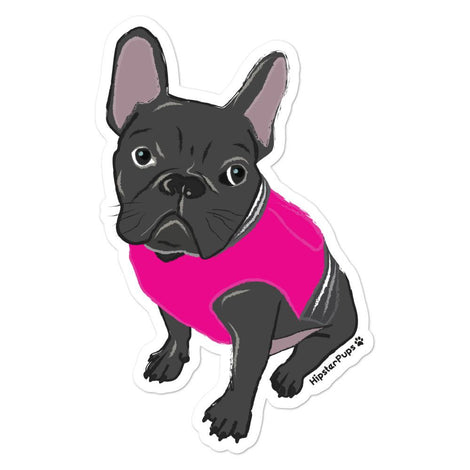 HipsterPups French Bulldog Sticker