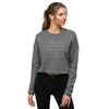 FASHION WEEK Crop Sweatshirt in Heather Grey