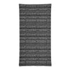 Infinity Mask Face Covering in Black & White Tally Print