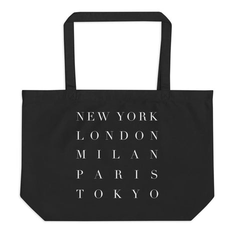 FASHION WEEK Cities Large Organic Tote