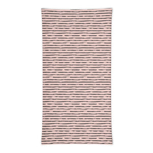 Infinity Mask Face Covering in Blush & Black Stripes