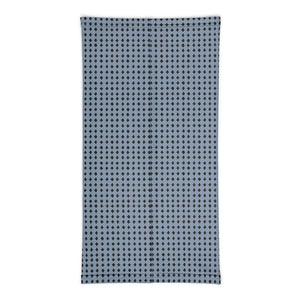 Infinity Mask Face Covering in  Faded Denim Cross Print 