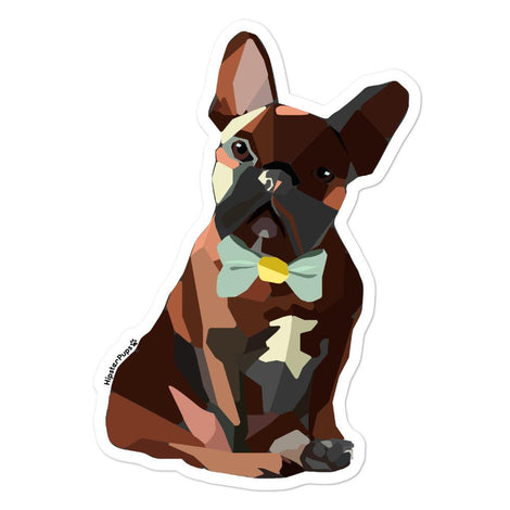 HipsterPups Frenchie Mosaic Sticker
