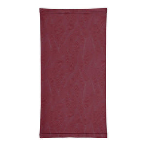 Infinity Mask Face Covering in Burgundy Geometric Design 