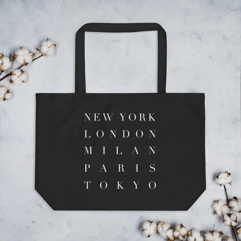 FASHION WEEK Cities Large Organic Tote