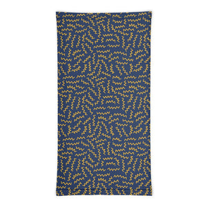 Infinity Mask in Blue & Gold Zig Zag