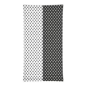 Infinity Mask Face Covering in Black & White Polka Dots