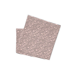 Infinity Mask Face Covering in Blush & Black Stripes