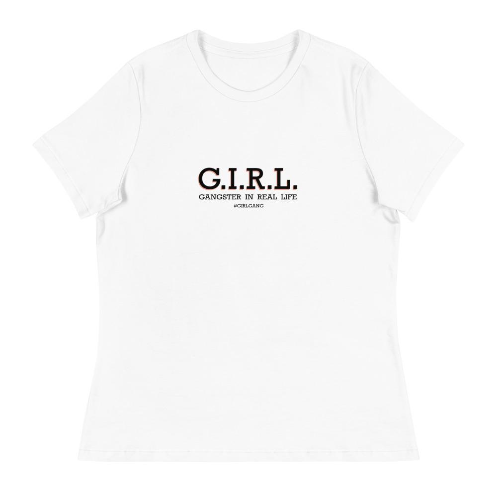 #GIRLGANG Tee in White