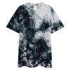 FASHION WEEK Embroidered oversized tie-dye tee