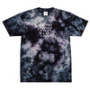 FASHION WEEK Embroidered oversized tie-dye tee