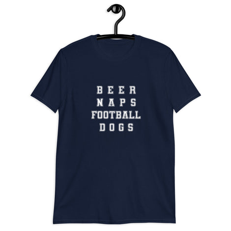 BEER NAPS FOOTBALL DOGS Tee