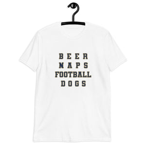 BEER NAPS FOOTBALL DOGS Tee